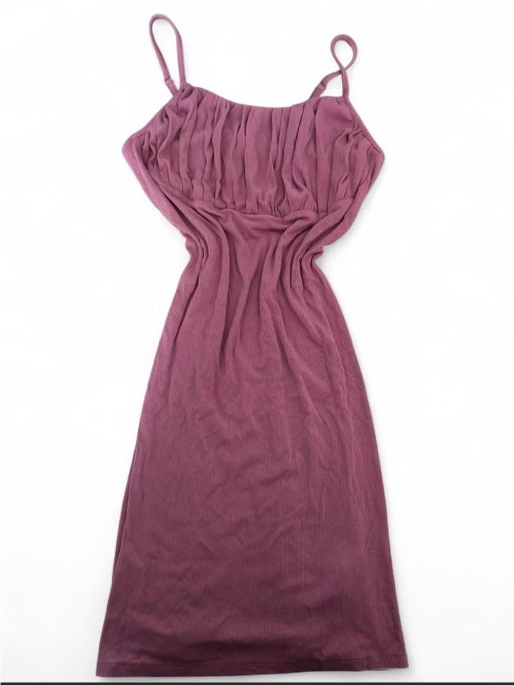Kendall & Kylie Mauve Ribbed Mini Dress